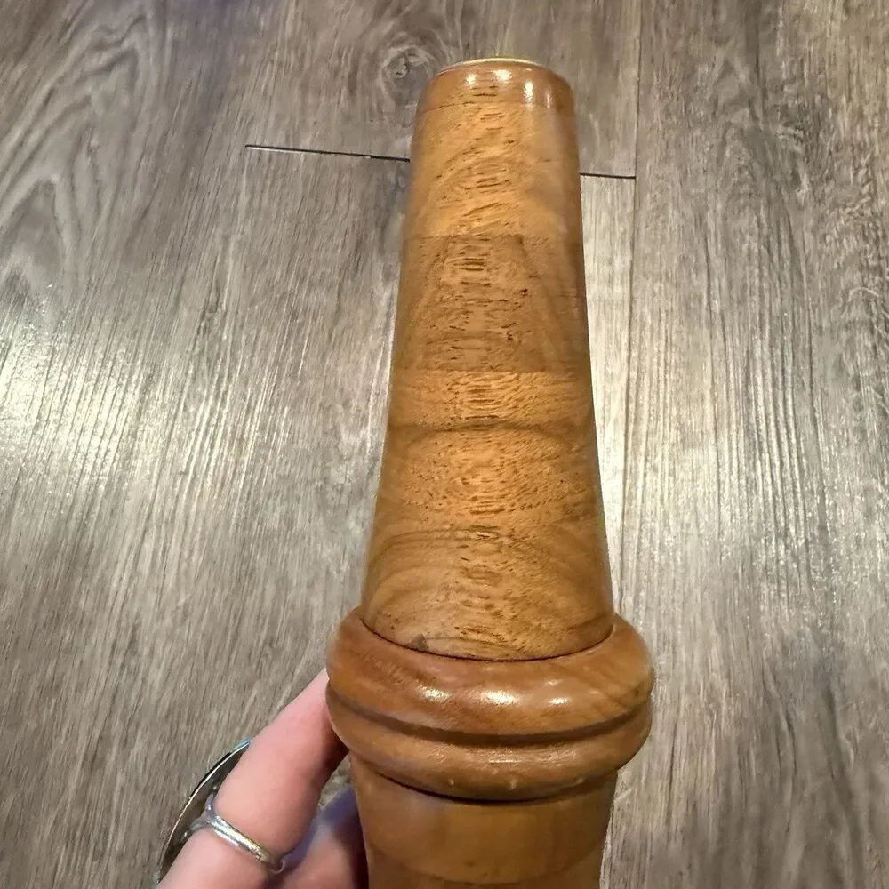 S.S. White Unique Design 2 in 1 Wooden Salt Shaker and Pepper Grinder